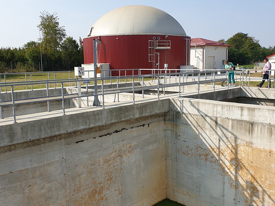 Statia de epurare Moreni -  Rezervor stocare biogaz